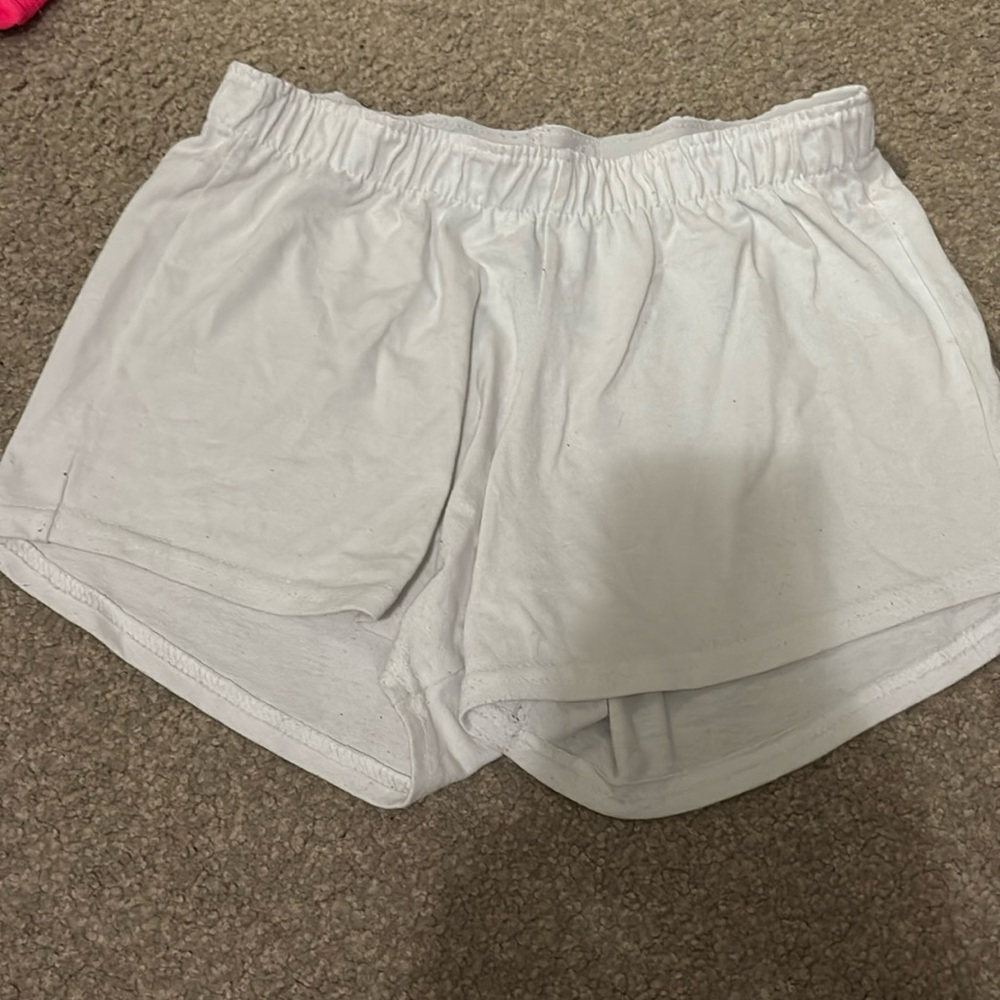 white soffe shorts